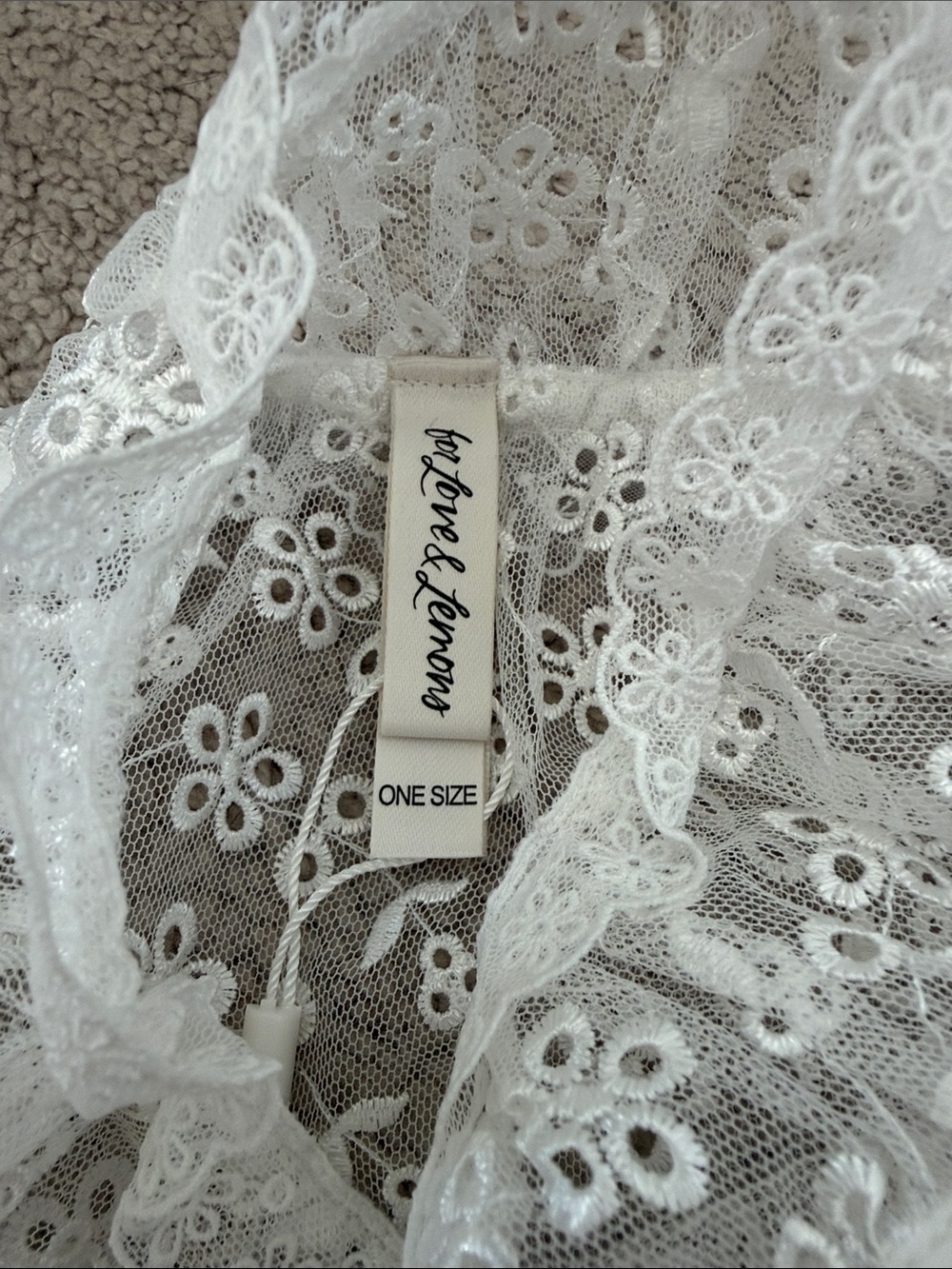 For Love & Lemons Layer Cake Chiffon Collar - Picture 3 of 4